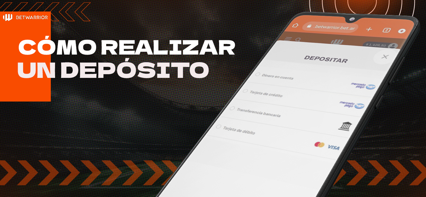 Cómo depositar en Betwarrior Argentina