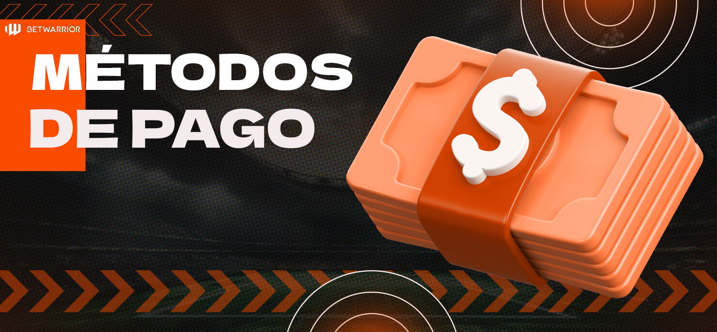 Formas de pago disponibles en Betwarrior